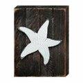 Clean Choice Nautical Starfish Art on Board Wall Decor  Wood CL2969880